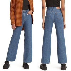 Levi’s high waisted straight jeans